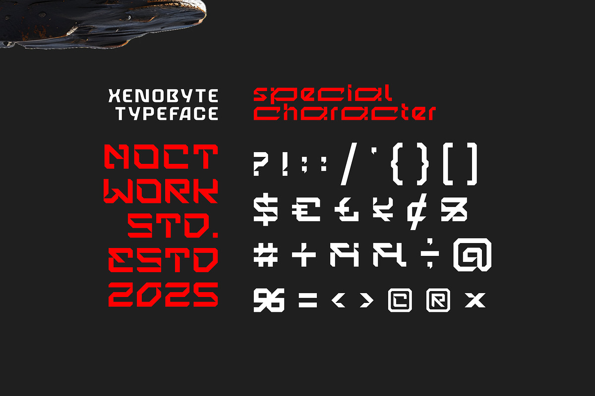 Xeno Byte Font, a Sans Serif Font by Nocturnal Workspace (Photo 8 of 8)