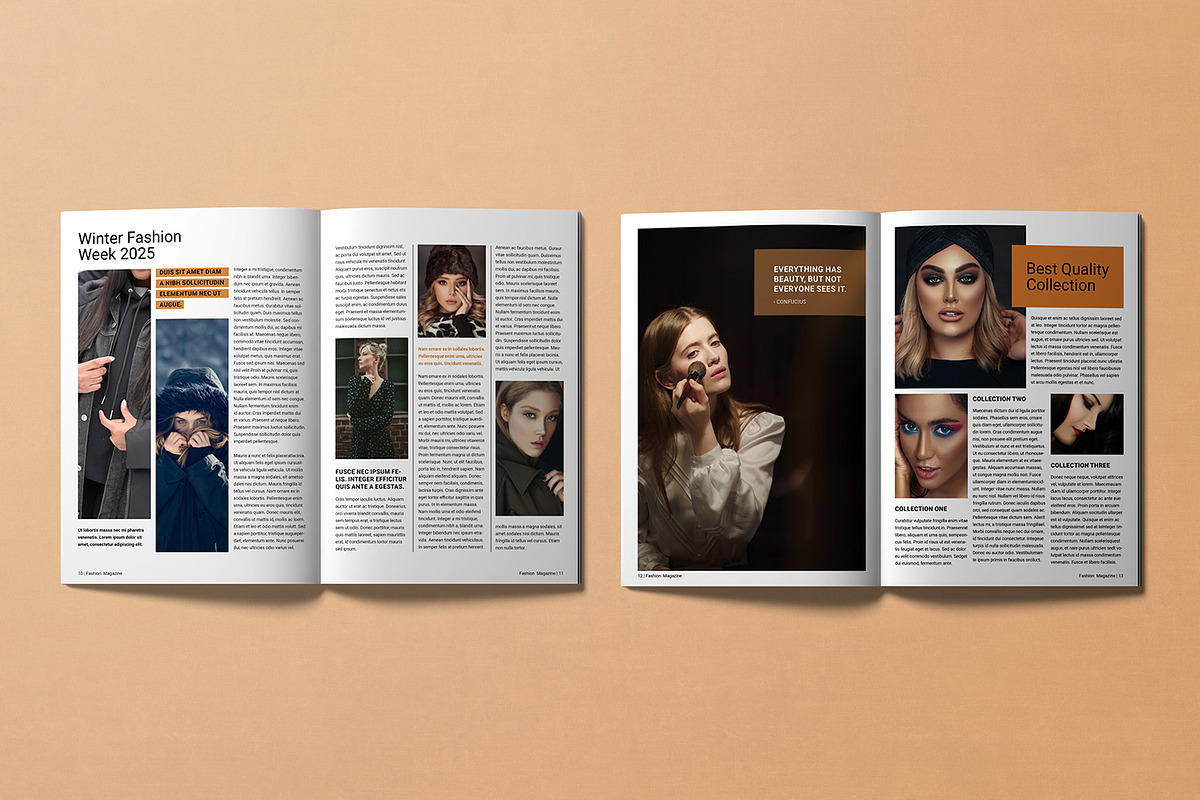 Fashion Magazine Template, a Magazine Template by Template Shop (Photo 5 of 6)