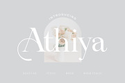 Athiya, a Serif Font by rmdndsign (Thumbnail 1 of 10)