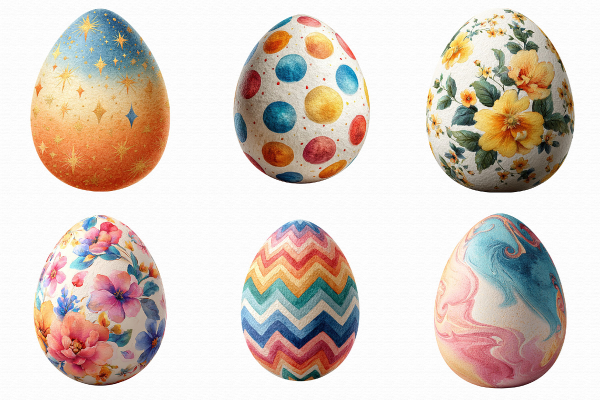 Easter Egg Pattern Clipart, an Illustration by Libby Wishes (Photo 7 of 7)