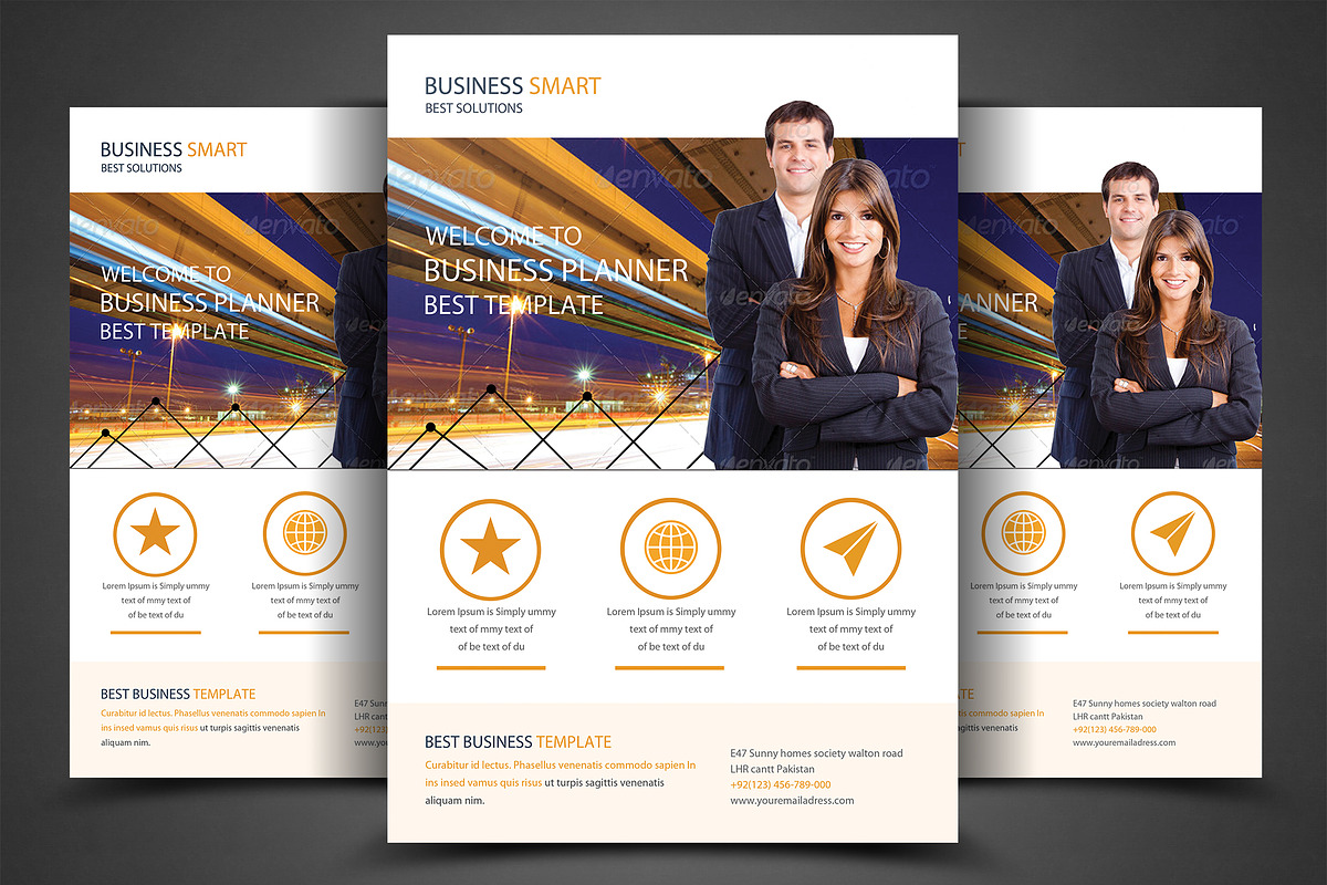 Corporate Business Flyer Template, a Flyer Template by AfzaalGraphics (Photo 1 of 4)