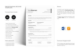 Minimal Resume Design Template