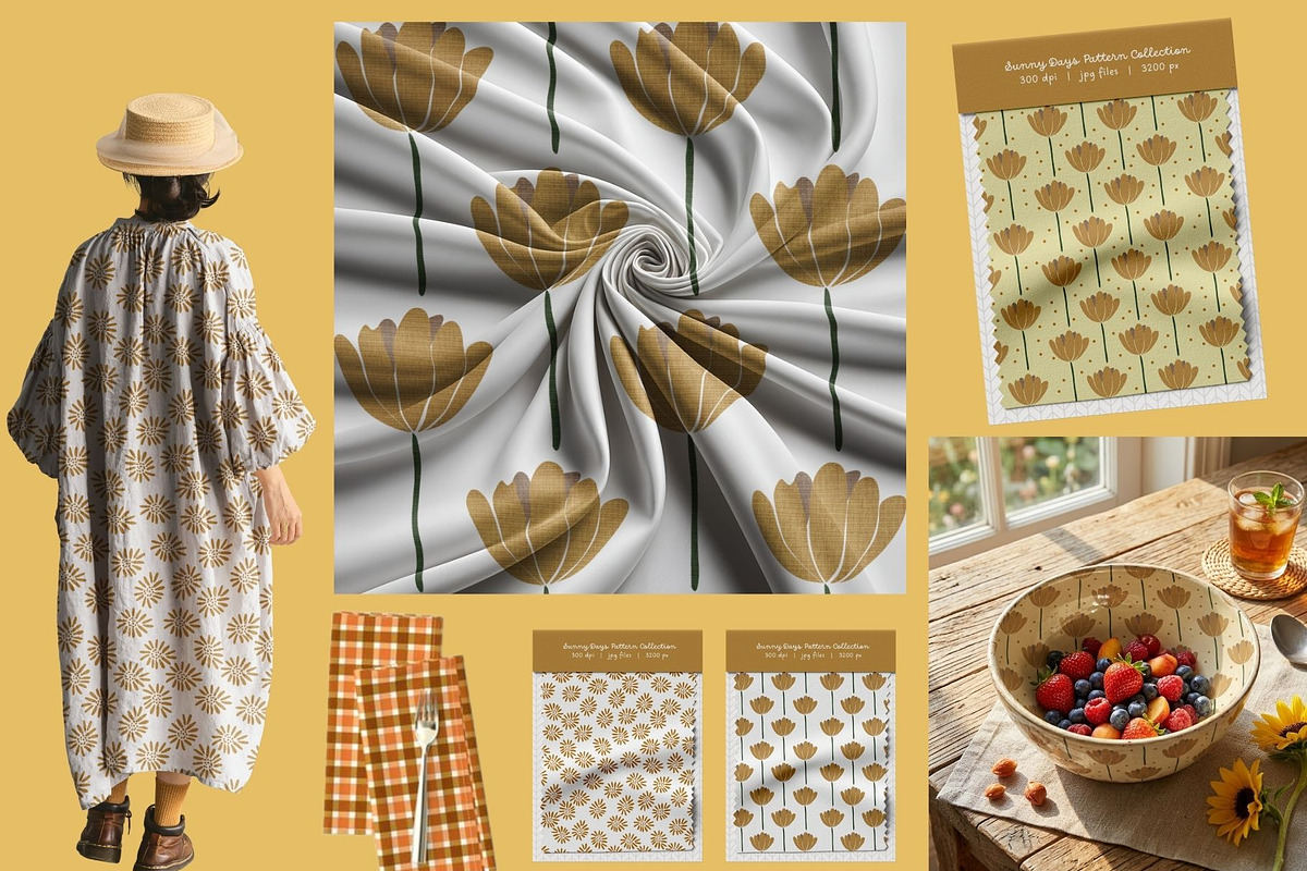 Boho Floral Geometric Pattern Set, a Pattern Graphic by Traveling Designer (Photo 4 of 8)