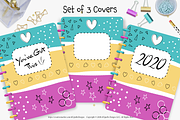 Digital Planner Cover Trio, a Stationery Template by dCipollo Designs (Thumbnail 1 of 4)
