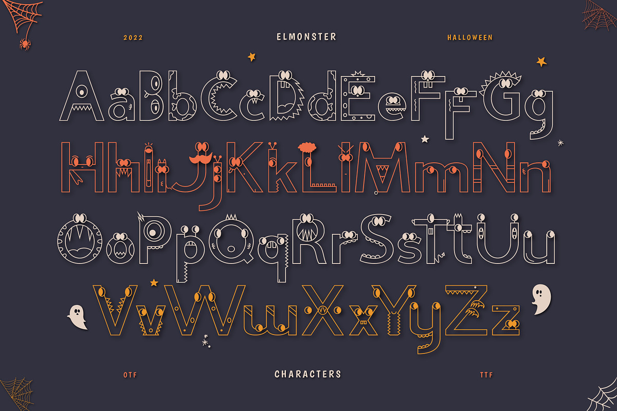 Elmonster Halloween Display Font, a Serif Font by infernostudio3 (Photo 8 of 10)