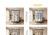 Jacquard Woven Blanket Mockup, an Apparel Mockup by Mockups Studio (Thumbnail 9 of 9)