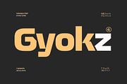 Gyokz - Display Sans, a Sans Serif Font by Hindia Studio (Thumbnail 1 of 12)