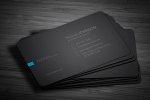 Black Blue Business Card