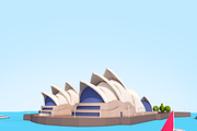 Cartoon Low Poly Sydney Opera House, an Environmental 3D Model by Anton Moek (Thumbnail 1 of 7)