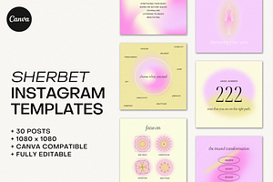 Sherbet Instagram Templates