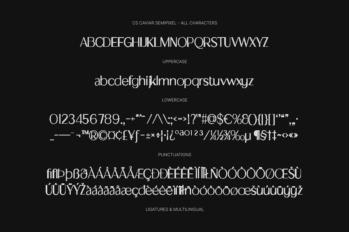 CS Caviar Semipixel, a Sans Serif Font by Craft Supply Co. (Photo 8 of 8)