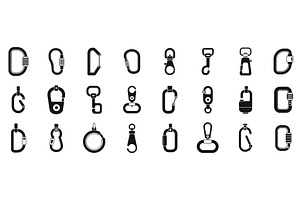 Carbine icons set simple vector, an Object Illustration by Ylivdesign
