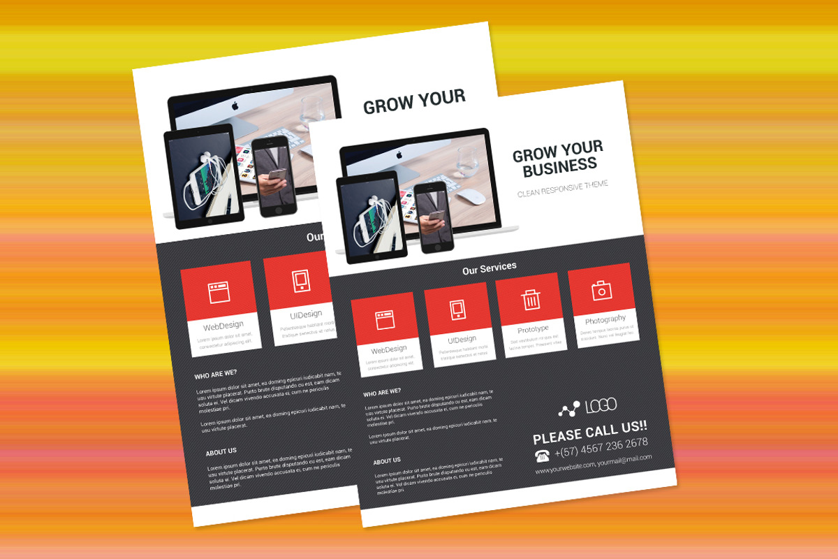 Web Design Flyer, a Flyer Template by Rongbaaz