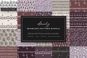 Spooky Halloween Seamless Patterns