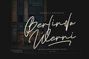Berlinda Werni - Monoline Font, a Script Font by Bayuktx (Thumbnail 1 of 10)