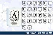 Floral Alphabet Monogram Letter SVG, a Graphic by D2PUTRI (Thumbnail 12 of 27)