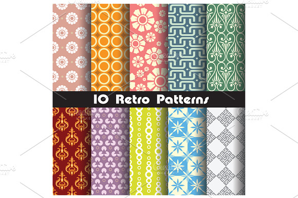 Retro Pattern Set 3