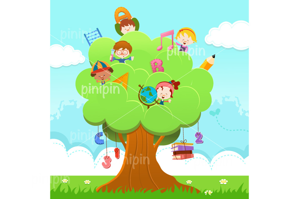Learning Tree, an Education Illustration by pinipin