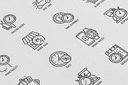 Time | 16 Thin Line Icons Set, an Outline Icon by Alex Blogoodf (Thumbnail 8 of 11)