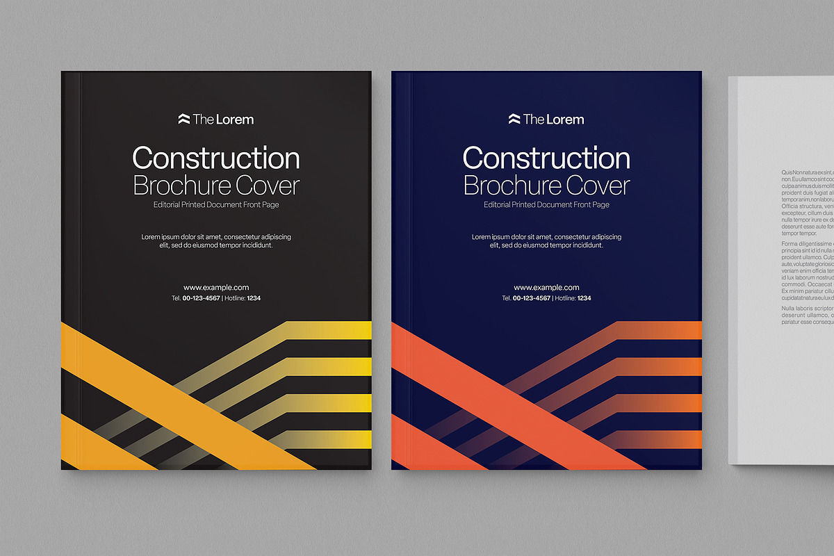 Construction Brochure Cover Template, a Brochure Template by BrandPacks (Photo 4 of 6)
