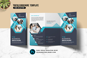 Trifold Business Brochure, a Brochure Template by retrographix