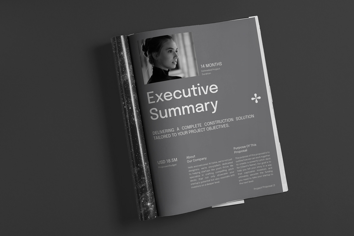 Yellow Construction Project Proposal, a Brochure Template by Neermana (Photo 2 of 11)