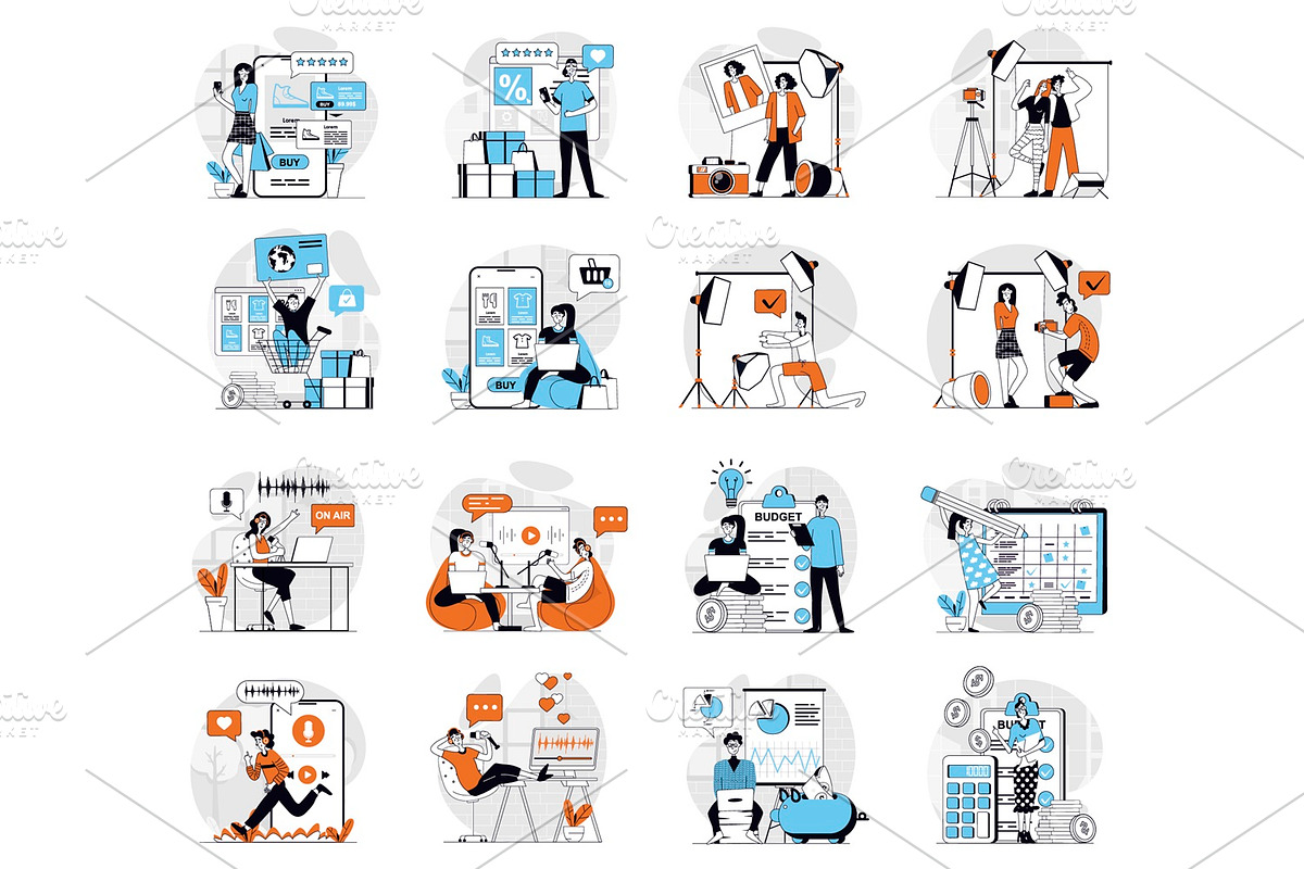 Bundle Concept Illustrations, a Finance Illustration by alexdndz (Photo 7 of 11)