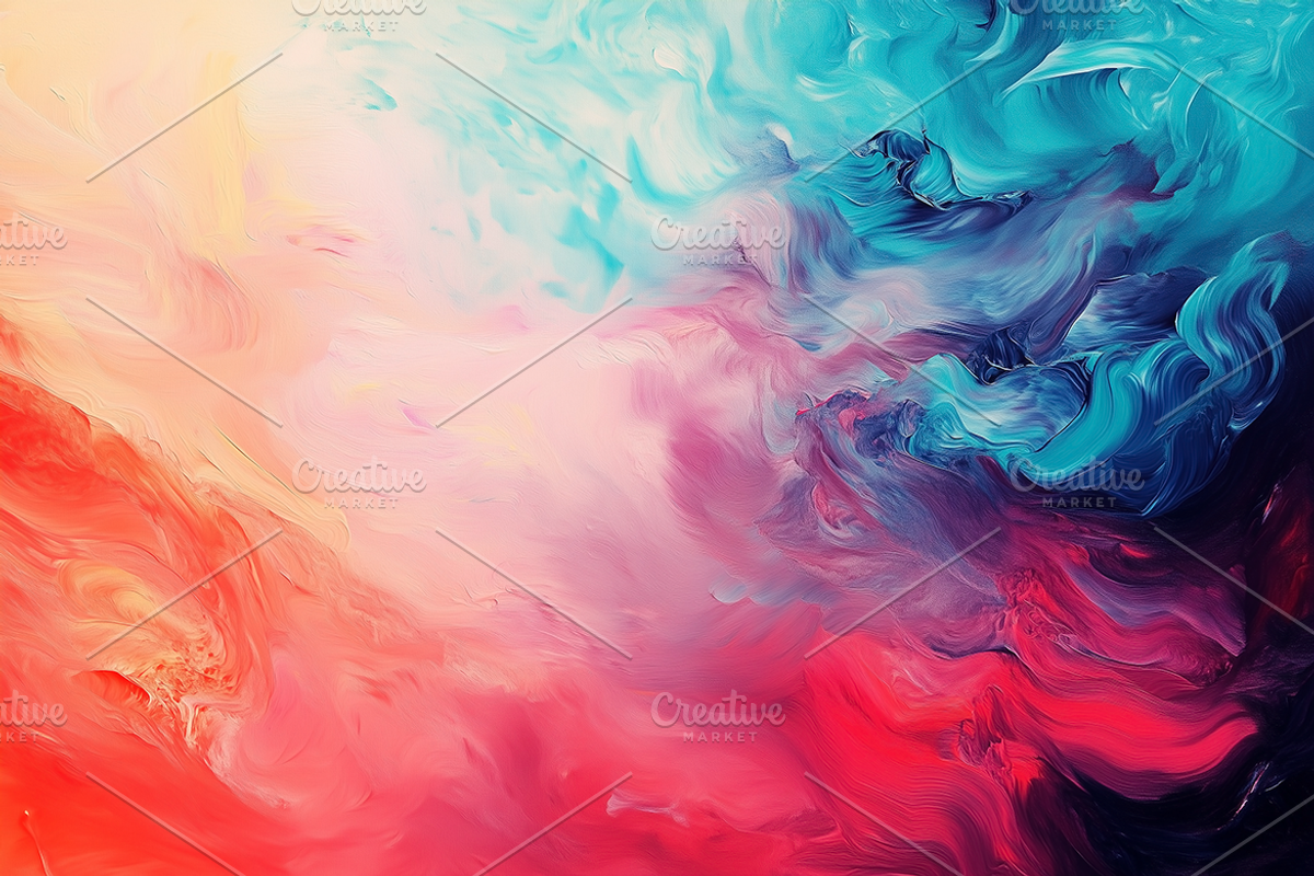 20 Abstract Oil Painting Texture, a Texture Graphic by UnicDesign (Photo 2 of 11)