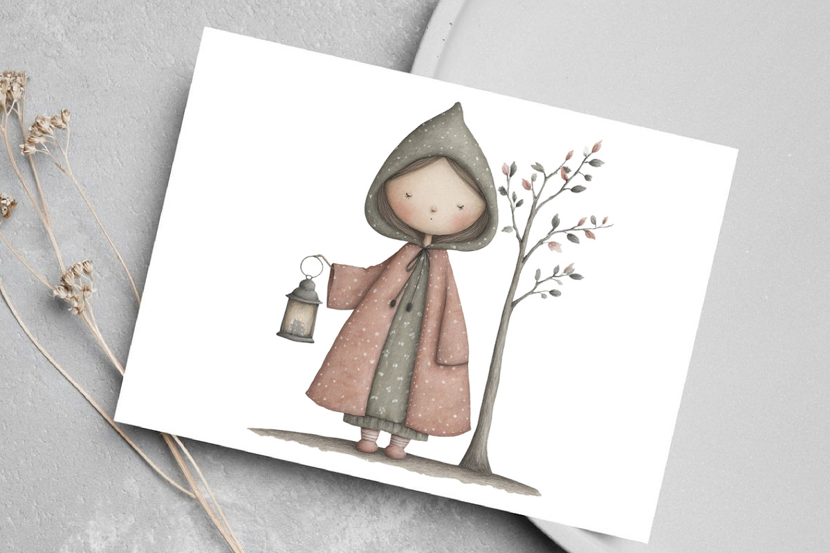 Whimsical Girls Clipart Bundle, an Illustration by Canvas Craft (Photo 5 of 7)