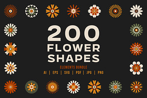 200 Flower Shapes