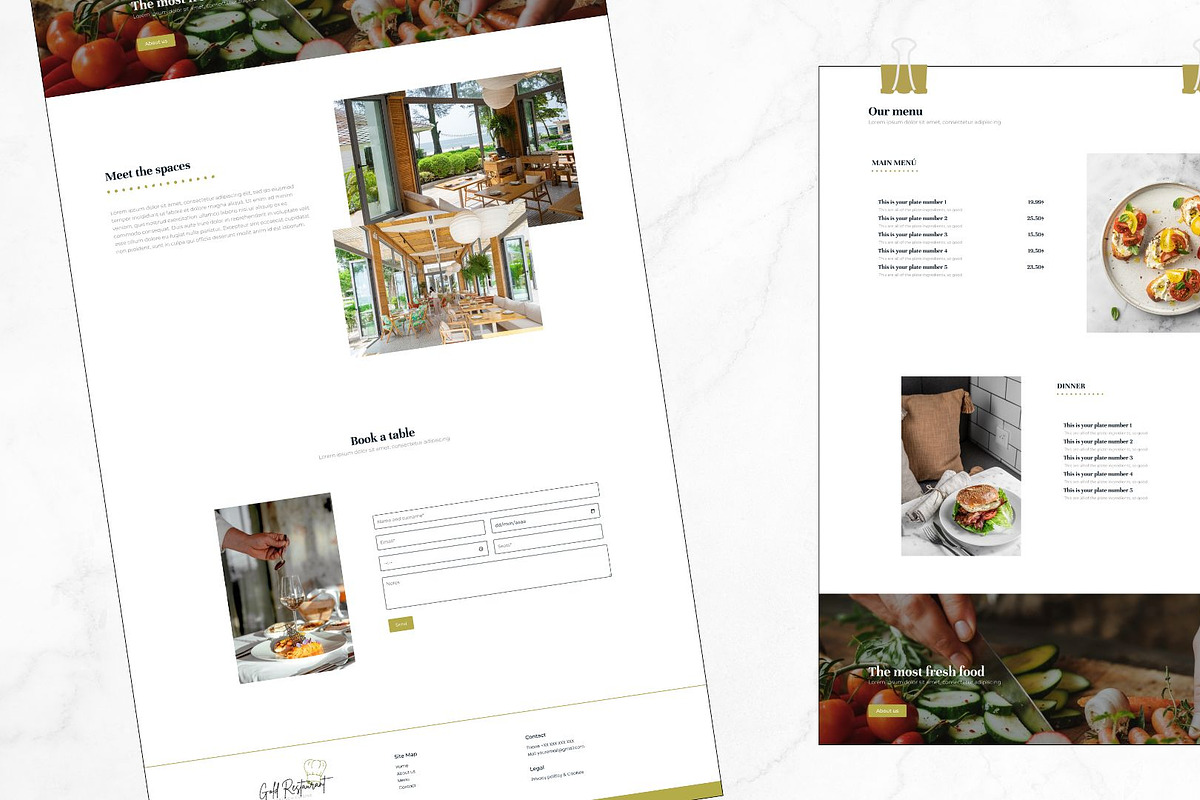 Wordpress restaurant template, a WordPress Template by Martalv Works (Photo 4 of 4)