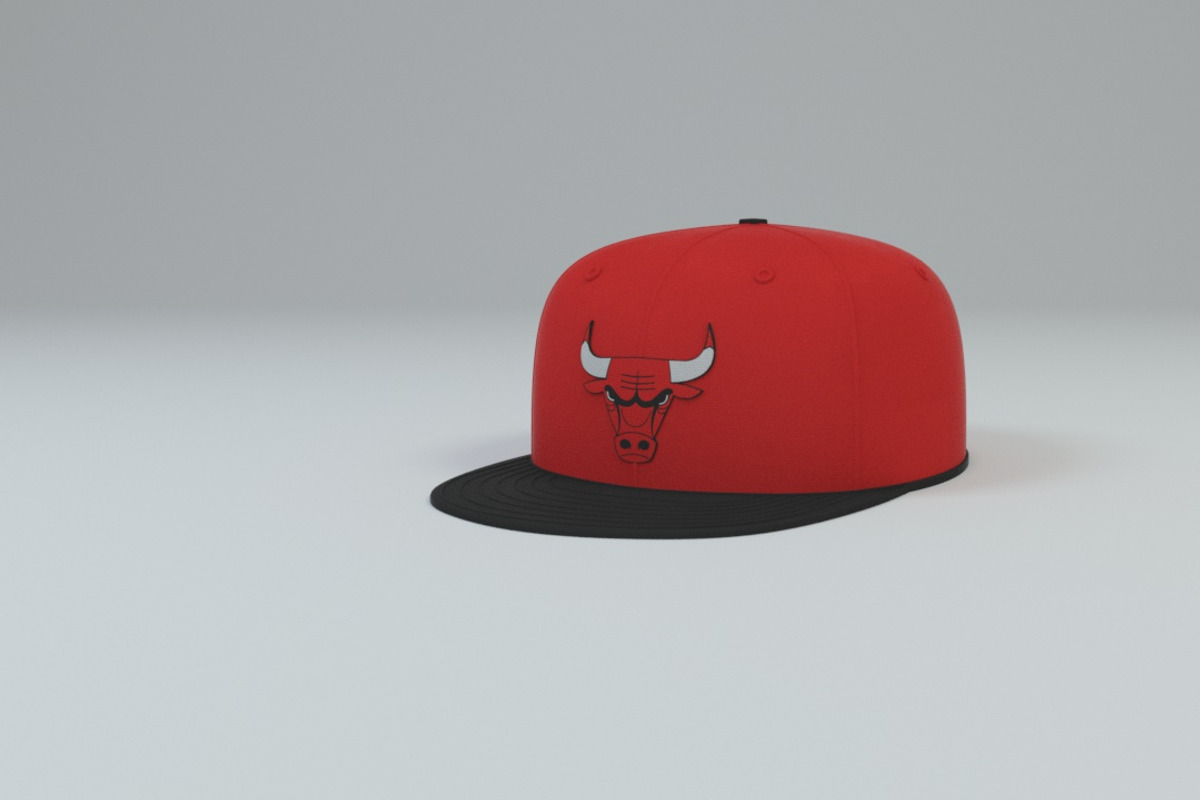 Chicago Bulls Baseball Caps, a Textures & Material 3D Model by 3DTreatment (Photo 41 of 55)