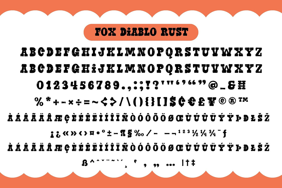 Fox Diablo 5 Fonts Style, a Slab Serif Font by Fox7 By Rattana (Photo 7 of 11)