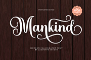 Mankind - Swirl Modern Script Font, a Script Font by Airotype (Thumbnail 1 of 13)