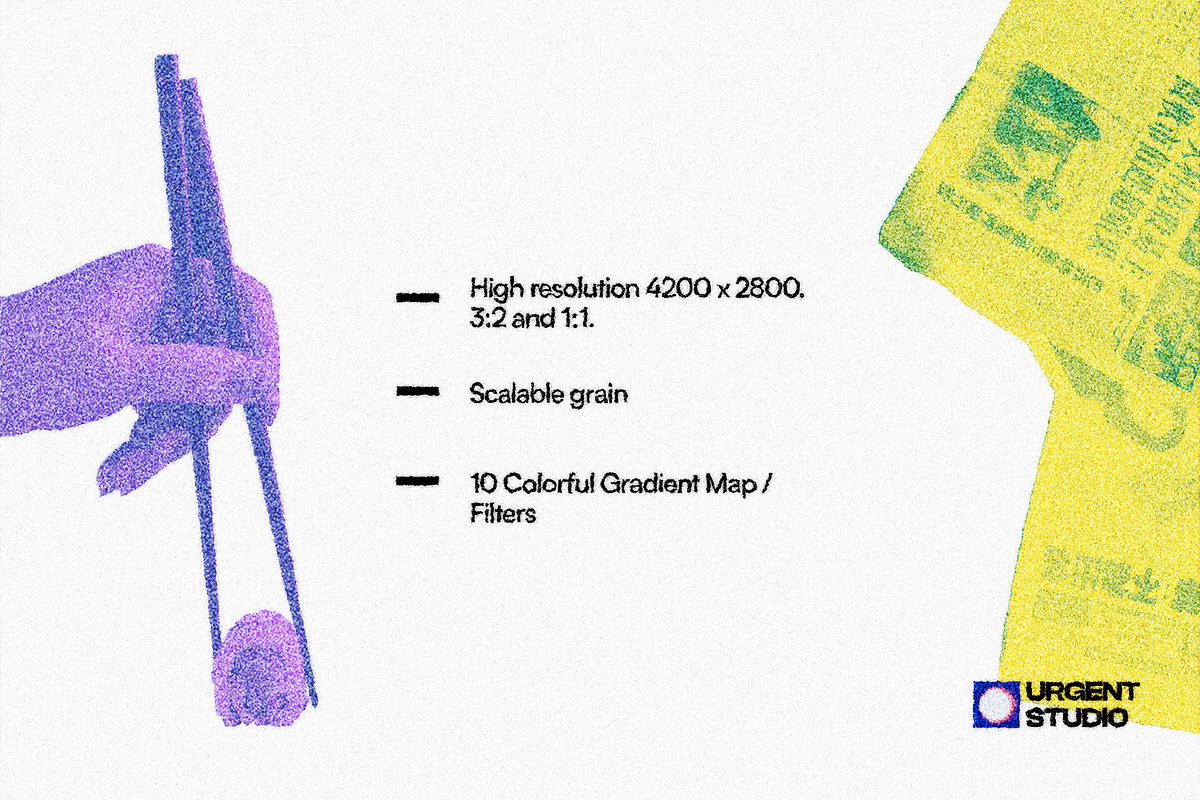 Grainy Photoshop Print Effect, a Texture Graphic by urgent studio (Photo 3 of 5)