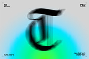 Reeded Text Distortion Effect, a Texture Graphic by kuro (Thumbnail 8 of 10)