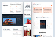 Construction Website UI Figma, an UI Kit Template by peterdraw (Thumbnail 2 of 7)