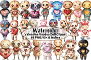 Valentine Voodoo Doll Clipart, an Illustration by Design Market (Thumbnail 1 of 5)