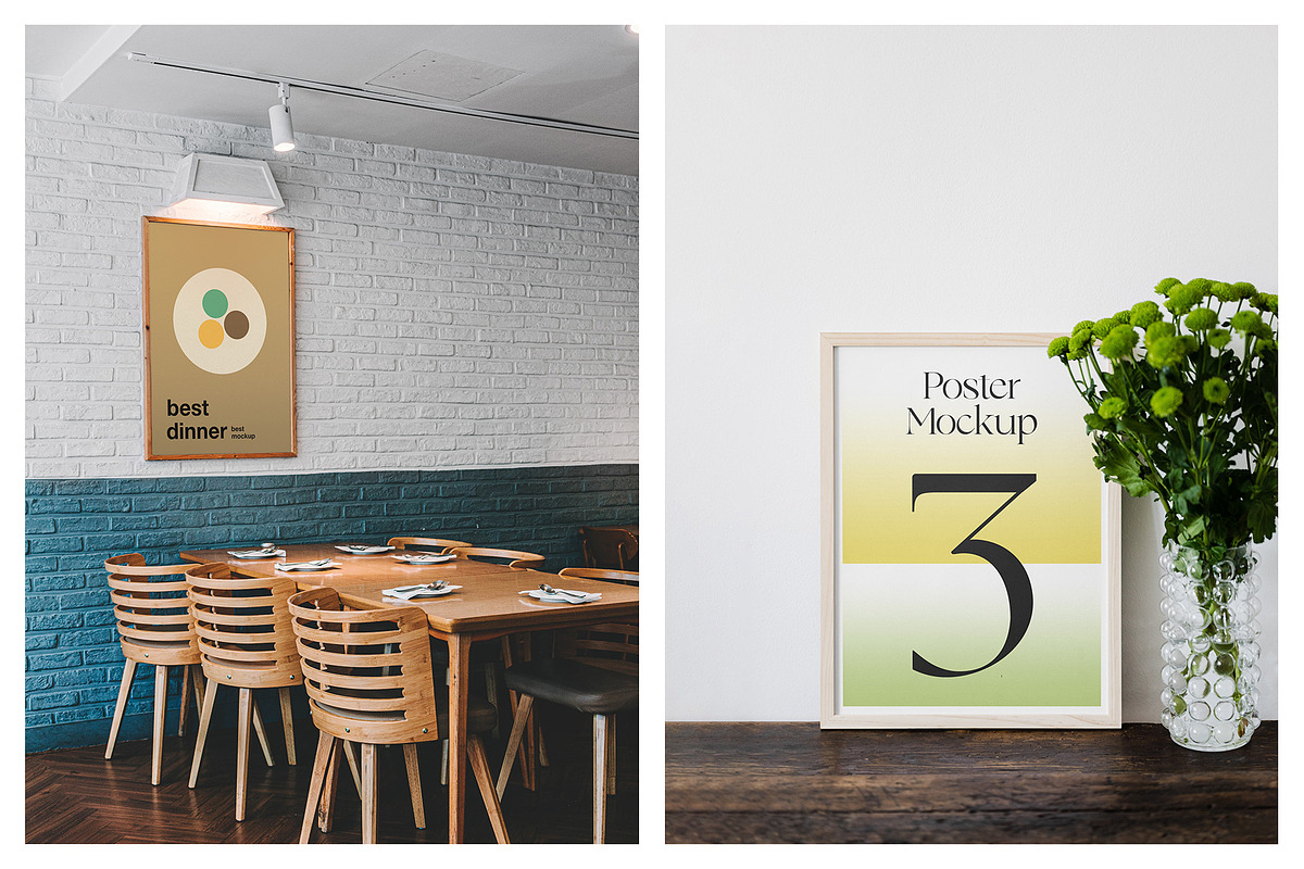 Picture and Poster Frame Mockups, a Print Template by MockupForest (Photo 9 of 10)