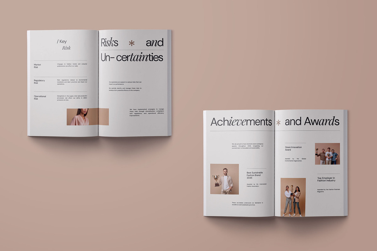 Annual Report Template - Freegue preview 4