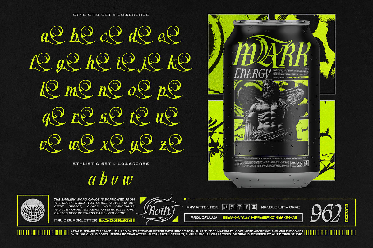 Katalis Seraph Typeface, a Blackletter Font by alit design (Photo 19 of 20)
