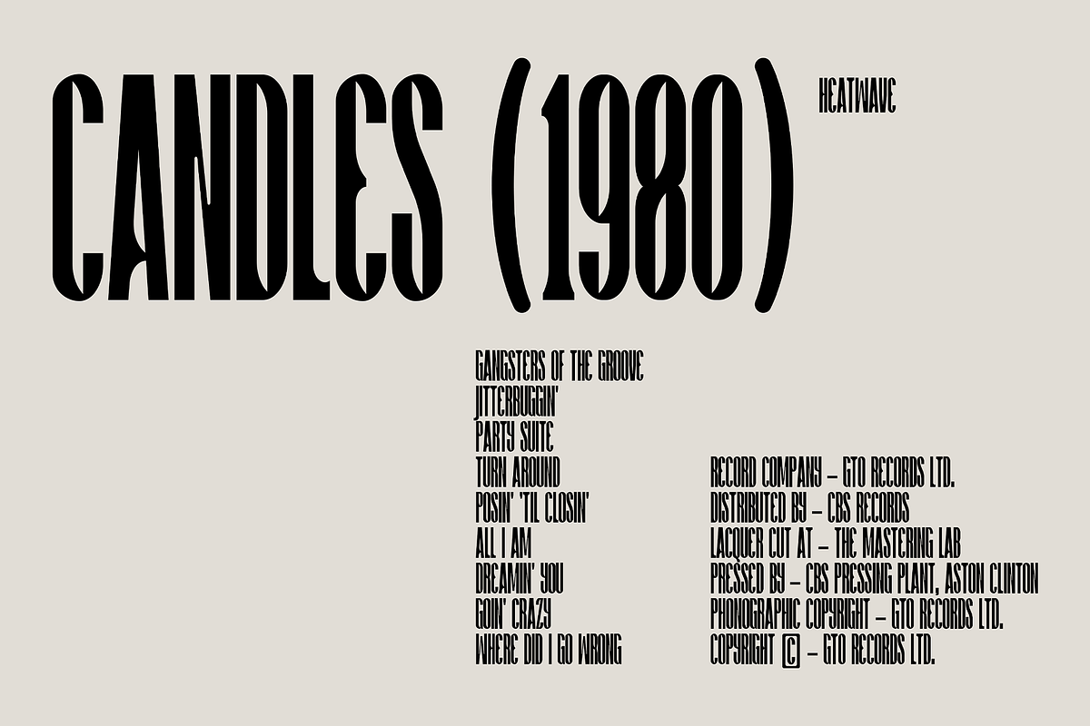 Reggie - Condensed Display Font, a Sans Serif Font by Typeparties (Photo 3 of 8)