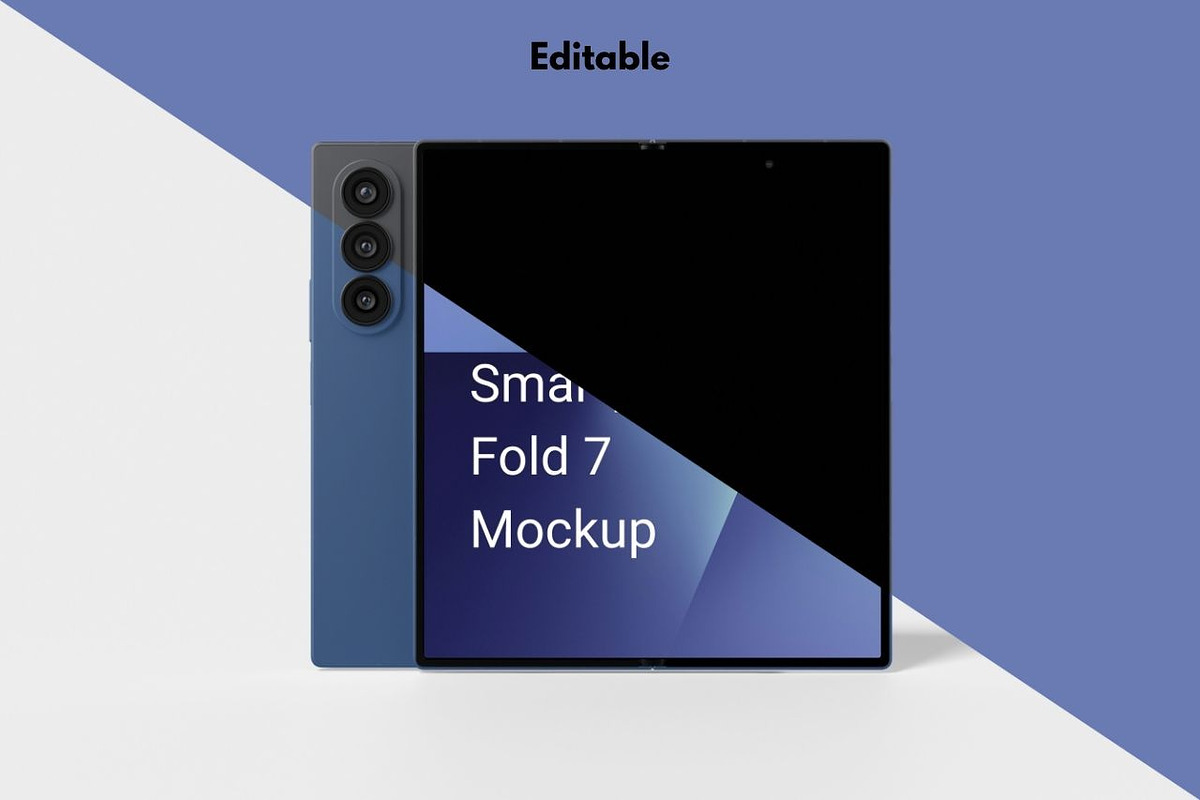 Smartphone Galaxy Z Fold 7 Mockup, an Android Mockup by DSNA Mockup