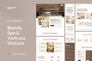 Beauty Spa & Wellness Website, an UI Kit Template by peterdraw (Thumbnail 1 of 7)