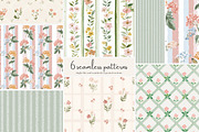 pastel floral seamless patterns set, a Pattern Graphic by Patishop Art (Thumbnail 1 of 9)