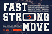 Lancero - Sports Slab Serif Font, a Slab Serif Font by RagamKata (Thumbnail 6 of 10)