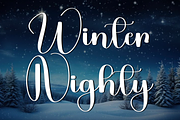 Winter Nighty, a Handwritten Font by InermediaSTUDIO (Thumbnail 1 of 8)