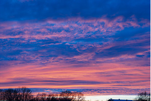 Stunning twilight sky with pink, a Nature Photo by Oleksandr Masnyi