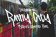 Rainy City - Graffiti Font, a Handwritten Font by tebaltipislab (Thumbnail 1 of 9)