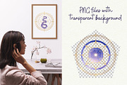 Celestial Sacred Geometry Clipart, an Object Graphic by Anna Design Studio (Thumbnail 6 of 8)